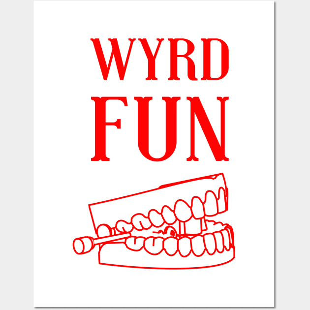 Wyrd toy teeth Wall Art by wyrdfun